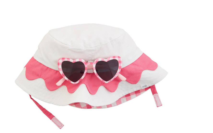 Mudpie Pink Hat and Glasses 16010207