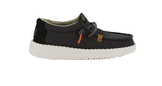 Heydude Wally Toddler Herringbone Black 42076-001