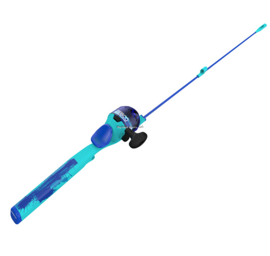 Zebco YSPLFCBL.FB6 Splash Floating Spincast Combo,Blue, Tangle Feee Tip, 29" Rod