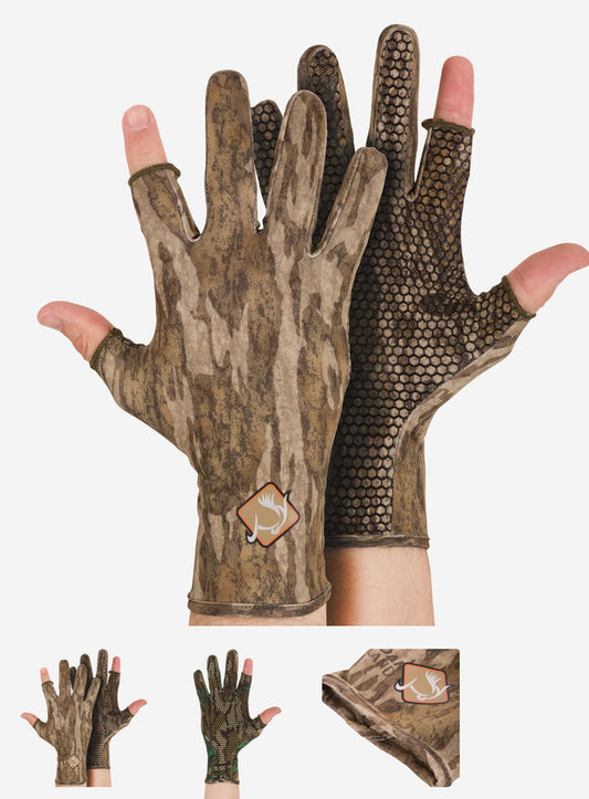 Ol’Tom Performance Stretch-Fit Shooter Turkey Gloves Bottomland Large-XL