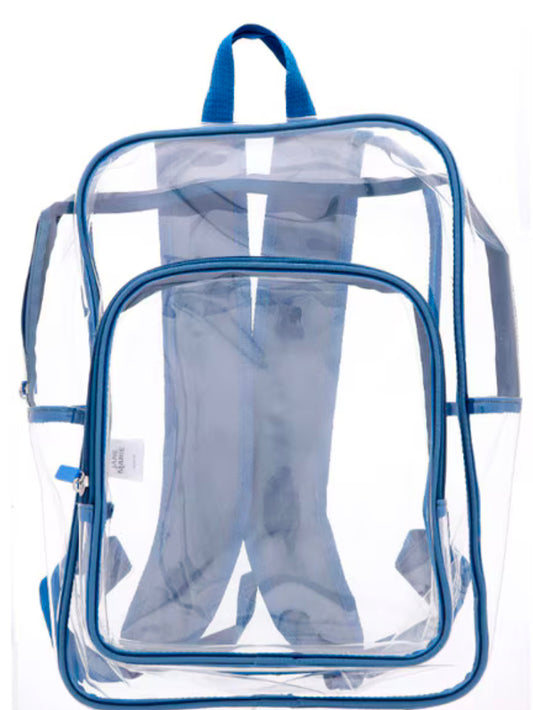 Jane Marie KIDS BLUE CLEAR BACKPACK