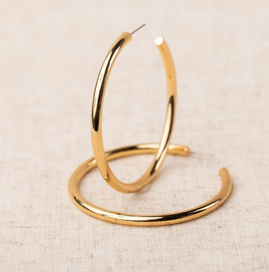 Michelle McDowell Salem Shiny Gold Earrings L