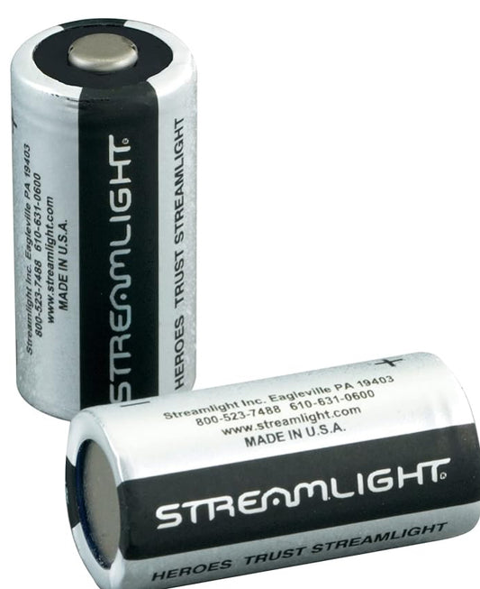 Streamlight 85175 CR123A Lithium Batteries, 2-Pack
