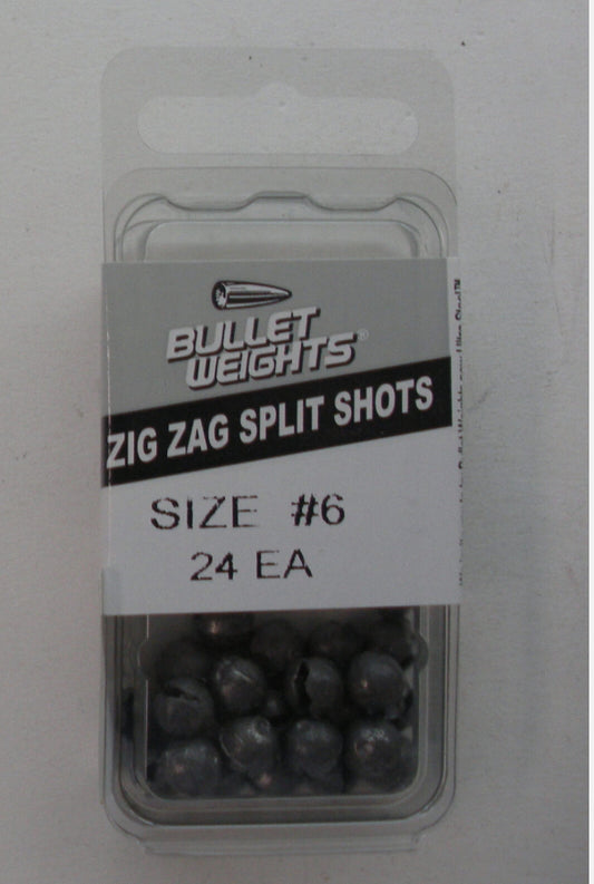 Bullet Weights ZZ Split Shot #6 **