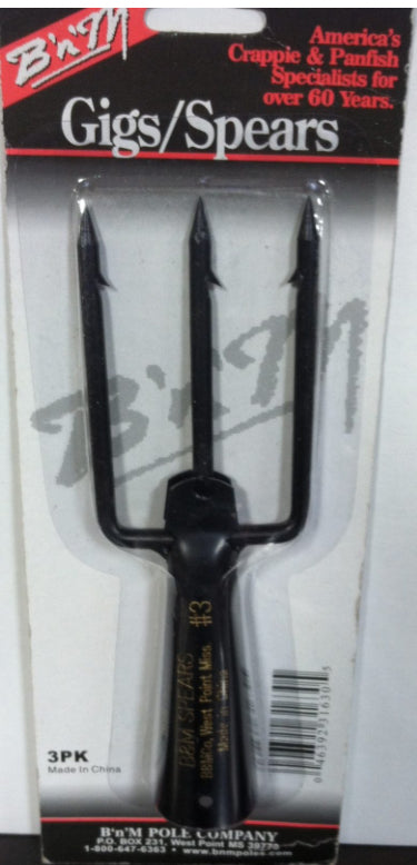 BM 3PK Spear 2.5”W 3Tine 6”L