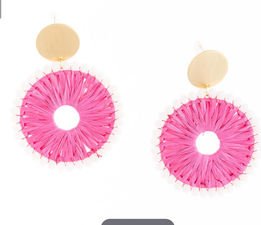 Michelle McDowell Shea Earrings White/Pink 61984