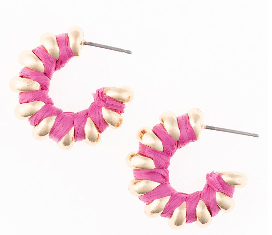 Michelle McDowell Tara Earrings Hot Pink 62245
