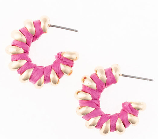 Michelle McDowell Tara Earrings Hot Pink 62245