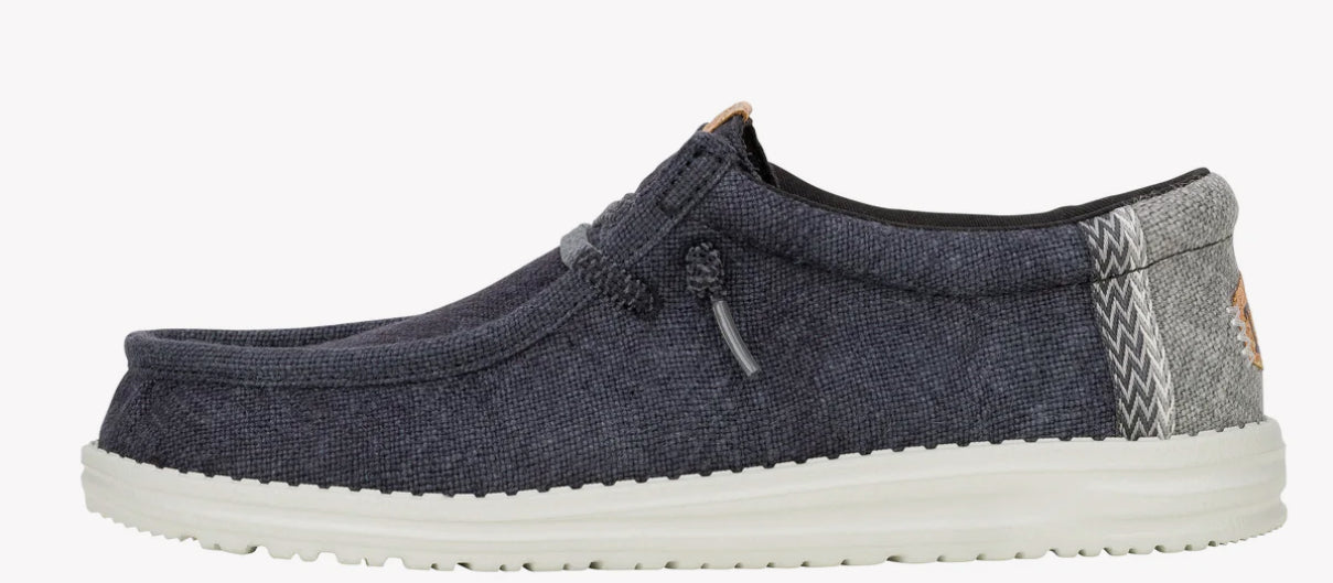 Hey Dude Wally Jute Black/Granite Gray