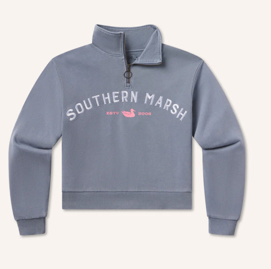 Southern Marsh Seawash Vintage Quarter Zip washed slate