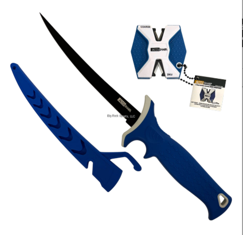 AccuSharp 736C Fillet Knife with Two-Step Carbide-Ceramic Sharpener