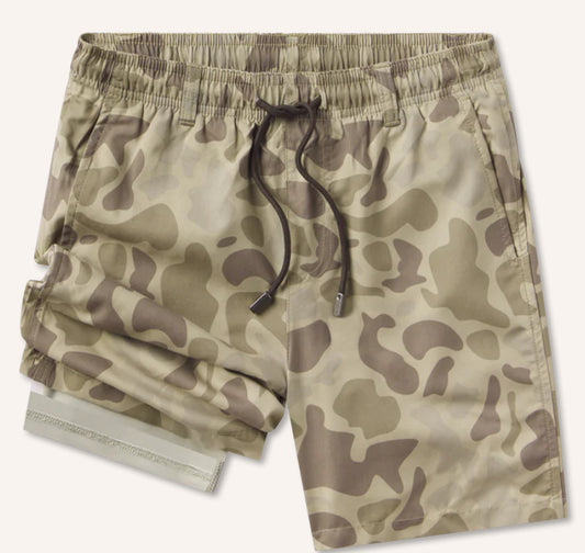 Southern Marsh Youth La Costa Lined Swim Trunk - Camo Dark Brown YSLCC