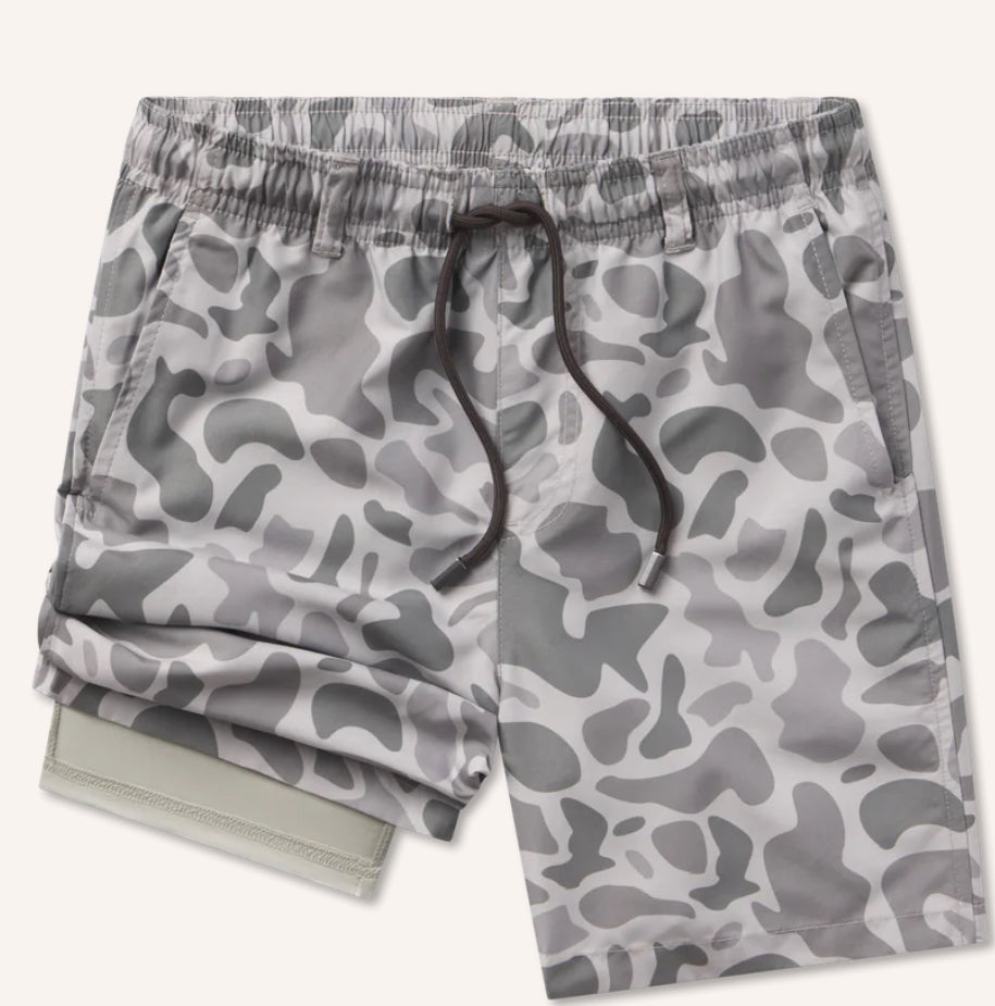 Southern Marsh Youth La Costa Lined Swim Trunk - Camo YSLCC Light Gray