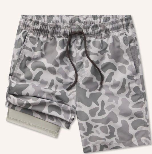 Southern Marsh Youth La Costa Lined Swim Trunk - Camo YSLCC Light Gray