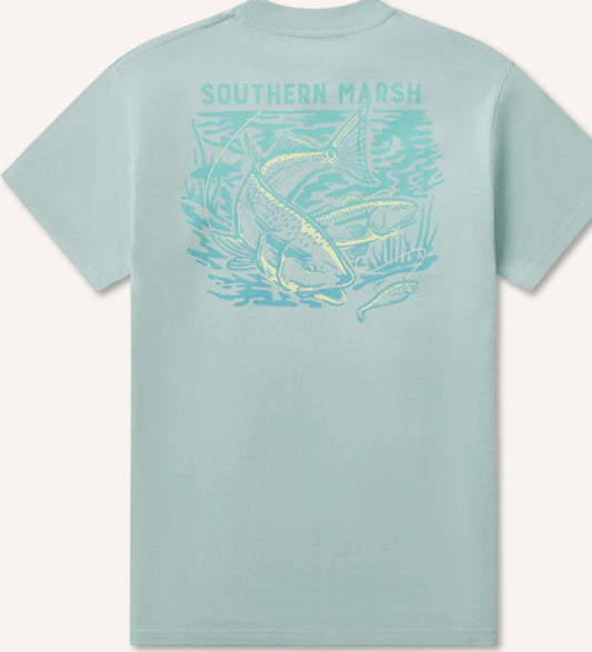 Southern Marsh Tee Tail Time Tee Seafoam ACLK