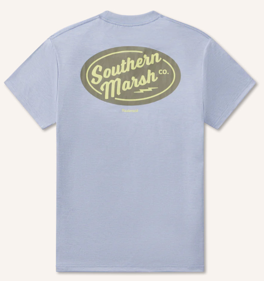 Southern Marsh FieldTec Pro Heathered Tee - Lit Up FPLT Lilac