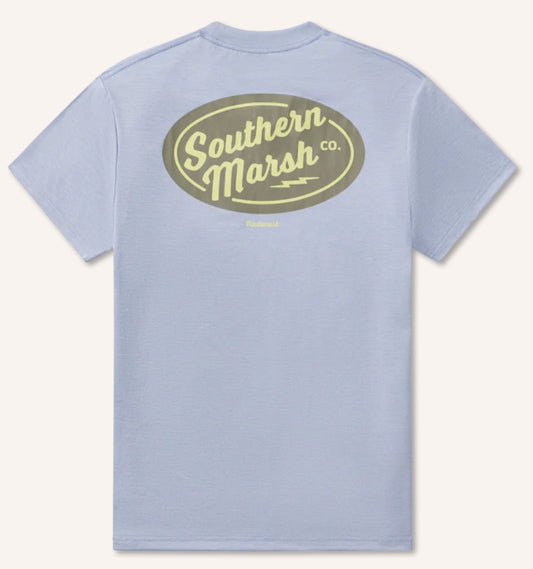 Southern Marsh FieldTec Pro Heathered Tee - Lit Up FPLT Lilac