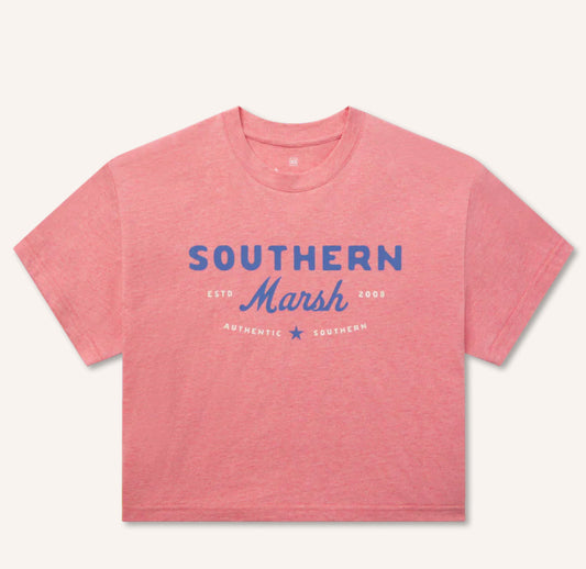 Southern Marsh SOUTHERN-CLASSICS Comfort Tee - Marsh Star TSCM Washed Rhubarb