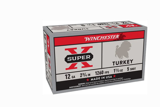 WINCHESTER SUPER-X TURKEY 12 GAUGE 2.75" 1.5-5