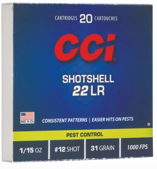 CCI SHOTSHELL PEST CONTROL 22 LR 12