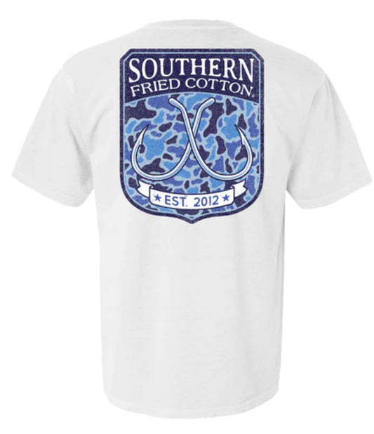 Southern Fried Cotton S/S Tee Cool Water White SFM1995