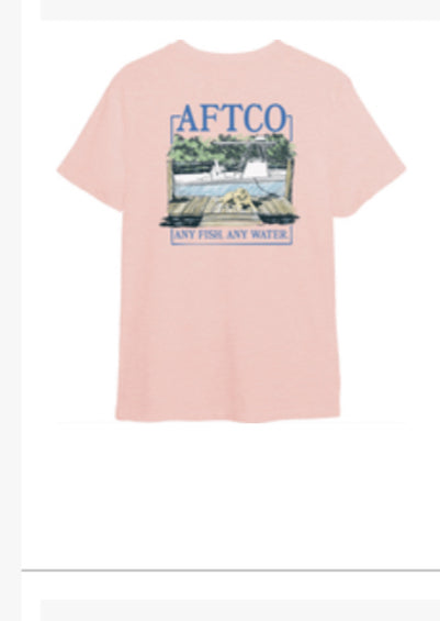Aftco S/S Tee Seek Dusty rose heather  MT3524-DRH