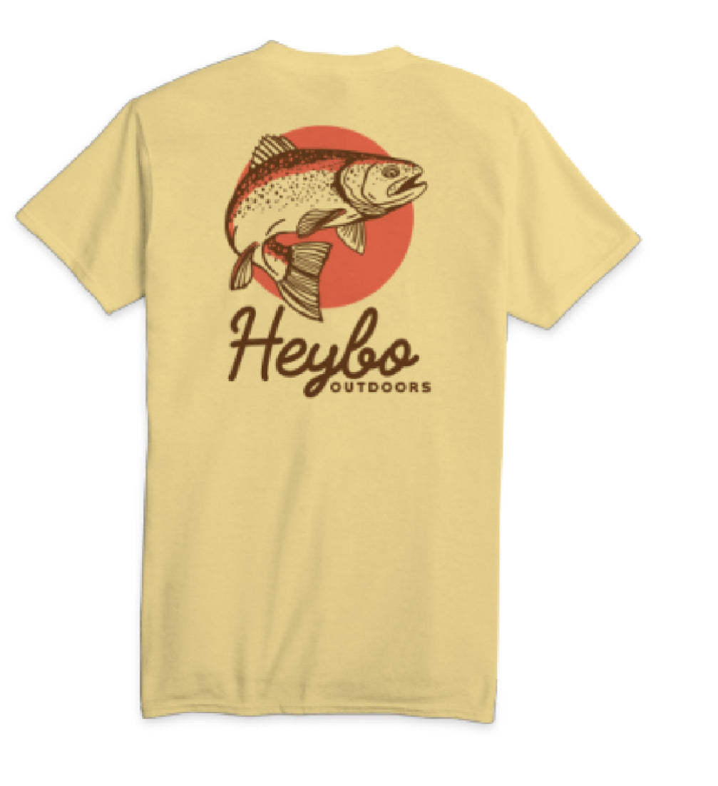 Heybo S/S Tee Retro Trout Pale Banana Hey1731