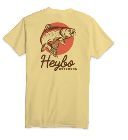 Heybo S/S Tee Retro Trout Pale Banana Hey1731