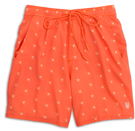 Heybo EBB Tide Swim Trunks Coral Ducks Hey5980