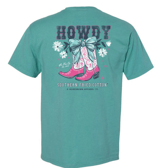 Southern Fried Cotton S/S Tee Howdy Boots SFM12149
