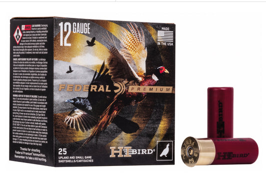 Federal HVF12H6 Premium Hi-Bird 12Gauge 2.75" 1 1/4oz 6 Shot 25 Per Box