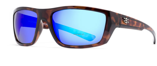 Calcutta CT1GMTORT Cross Tortoise Framer Green Mirror Lens