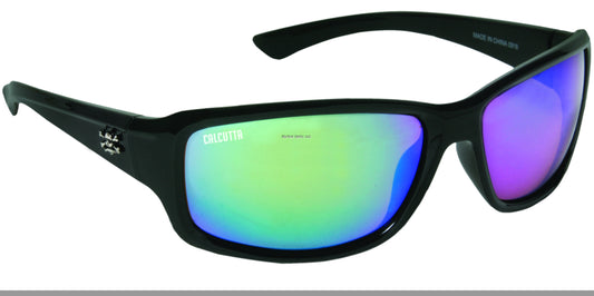 Calcutta FD1GM Fundy Sunglasses Black Frame Green Mirror Lens