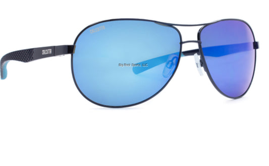Calcutta MV2BM Maverick Polarized Sunglasses Shiny Blue Frame Blue Mirror Lens 2405-0449