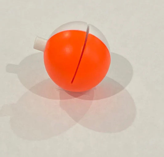EzOn Bobber Large(1” ) Orange/White Slip