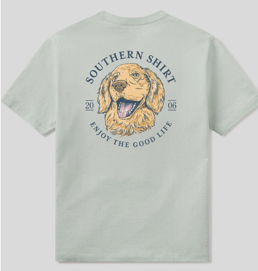 Southern Shirt Dog Days Badge Tee SS - Cool Mint