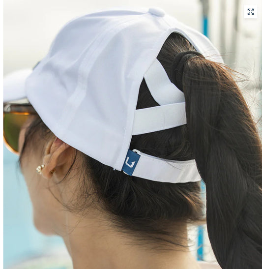 HUK WOMENS PONYTAIL HAT White  H6300062