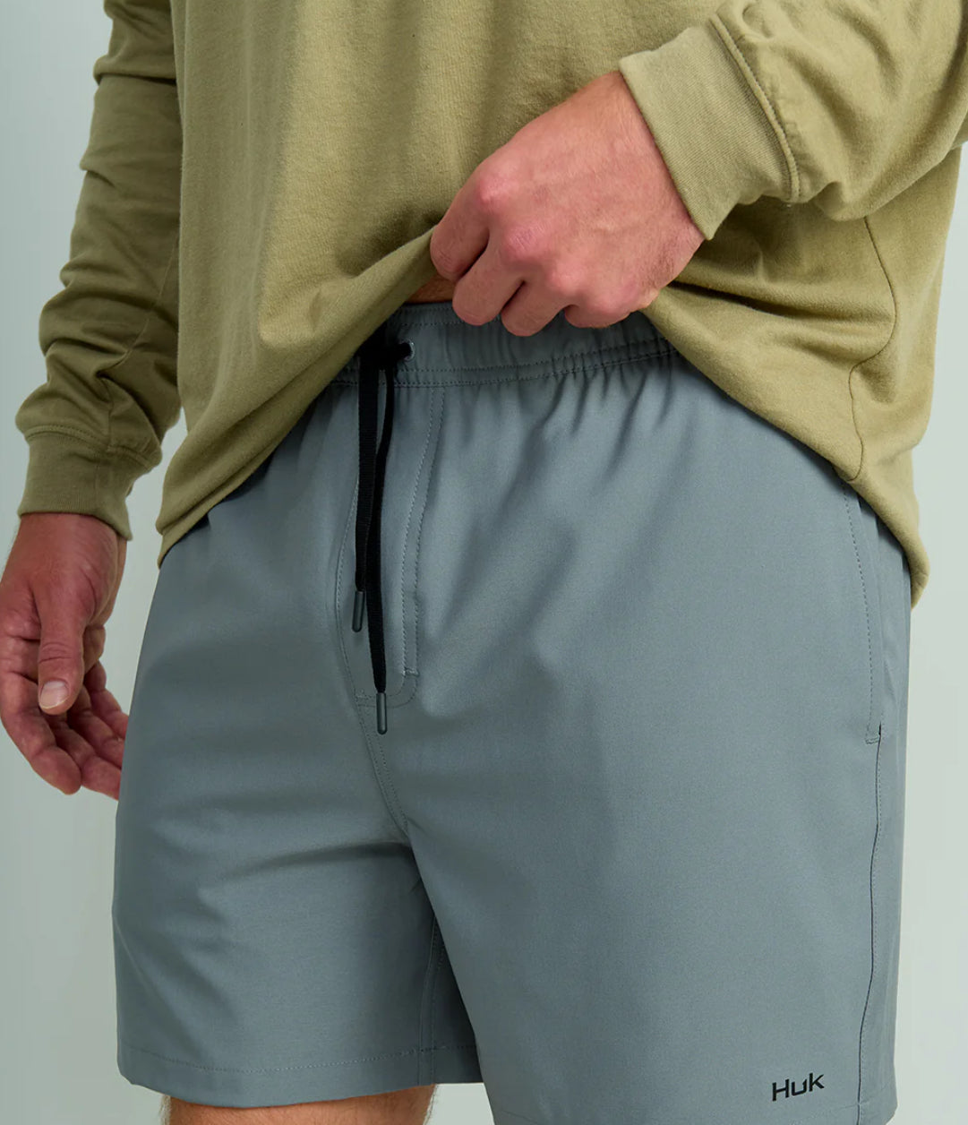 HUK PURSUIT VOLLEY SWIM SHORTS GRAY H200184016S
