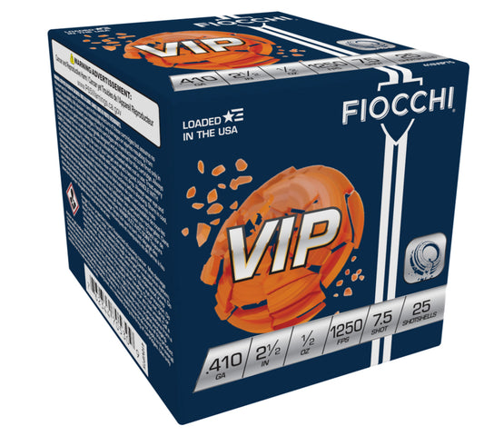 Fiocchi 410VIP75 Exacta Target VIP 410Gauge 2.50" 1/2oz 7.5Shot 25 Per Box