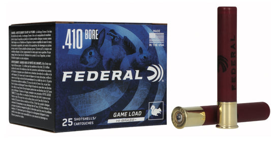 Federal H4136 Game-Shok High Brass 410Gauge 3" 11/16oz 6Shot 25 Per Box