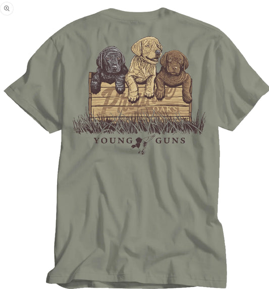 Prairie Oaks S/S Tee Young Guns POW1031 Seagrass