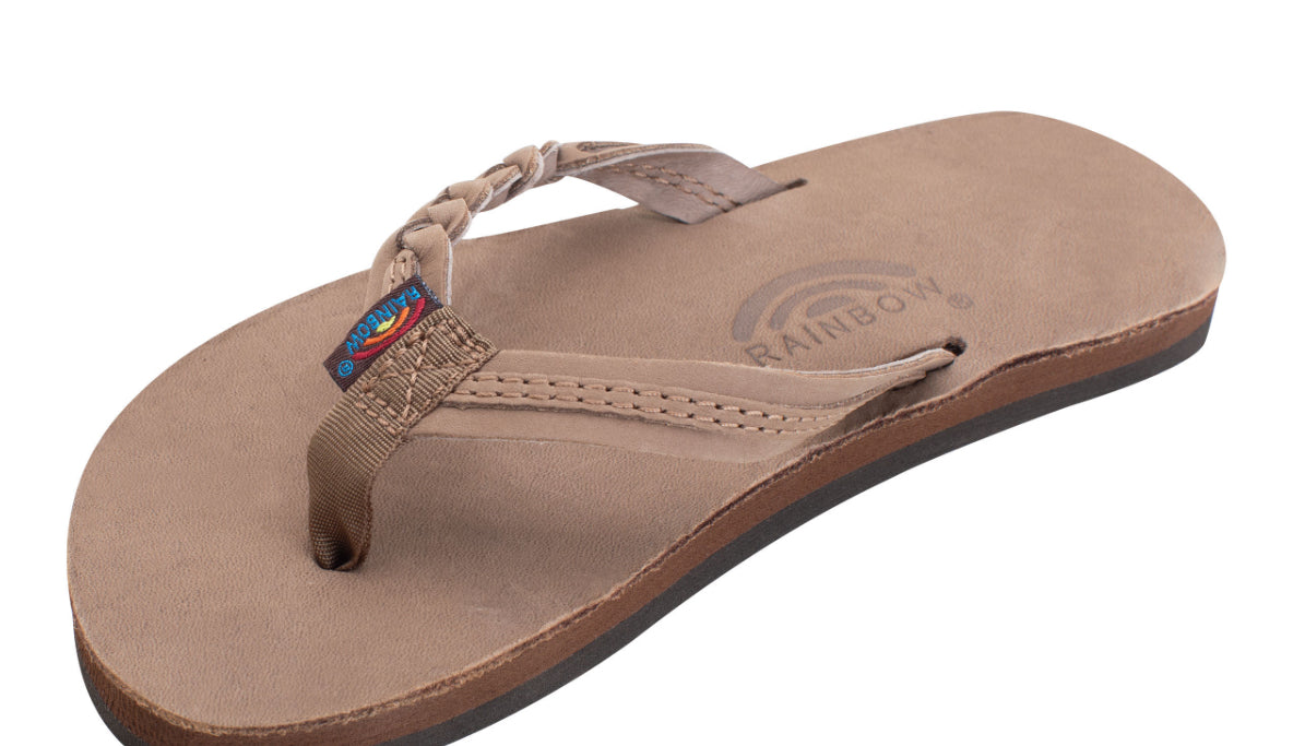 Rainbow Kid’s Flirty Braidy Premeir Drak Brown Shoe