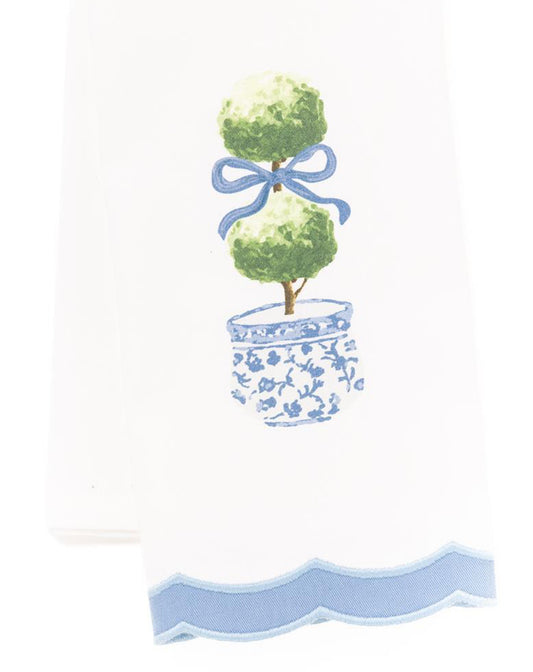 Mary Square Tea Towel Topiary