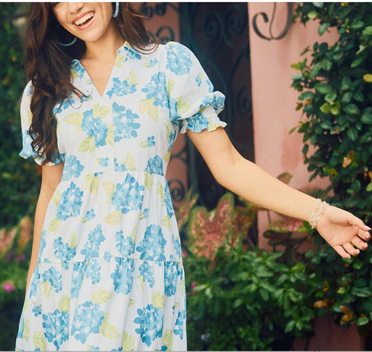 Mary Square Dress Molly Lovely Day Blue