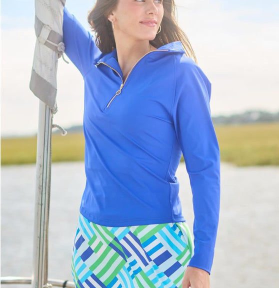 Mary Square Half-Zip Saratoga Royal Blue