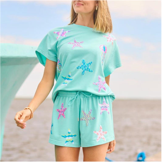 Mary Square Set Emily Sea Life Short Set