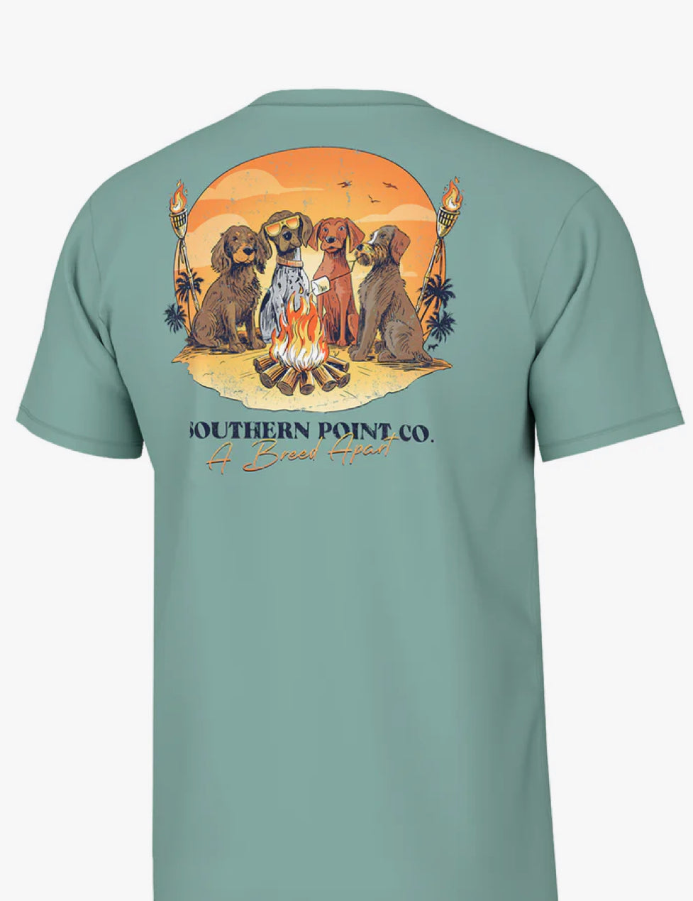 Southern Point Youth Bird Dog Bonfire Short Sleeve Tee
