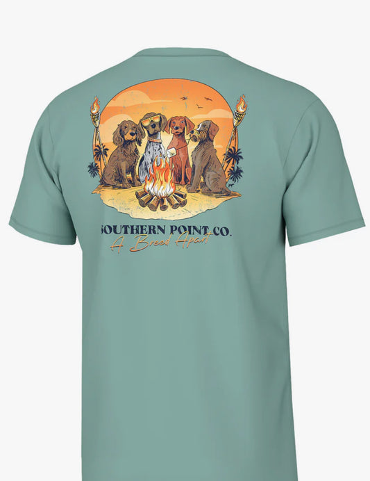 Southern Point Youth Bird Dog Bonfire Short Sleeve Tee