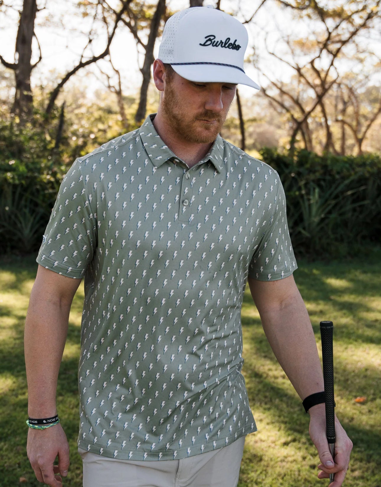 Burlebo Performance Polo - Sage Lightning