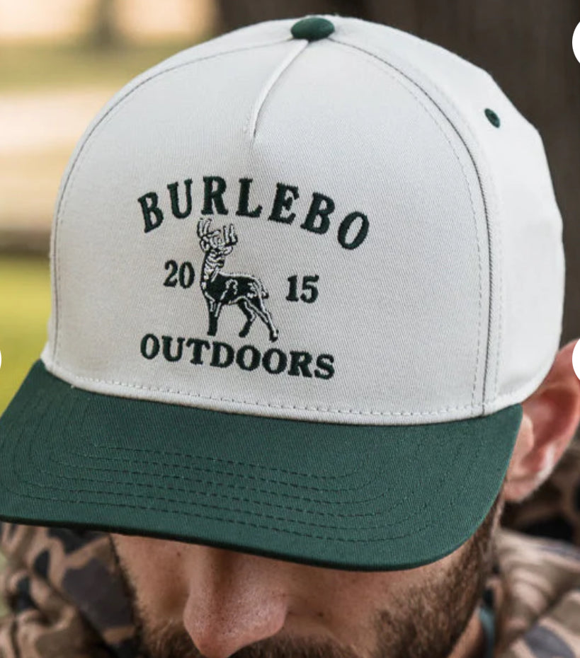 Burlebo Cap - Vintage Whitetail Deer - Cream